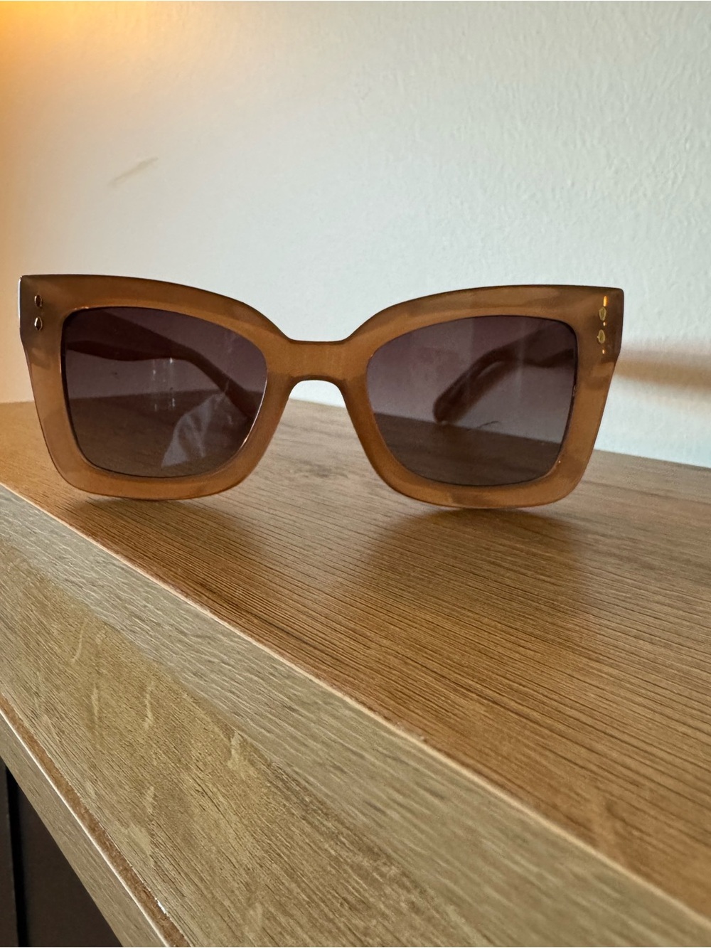 Z Supply Brown Oversized Square Sunglasses